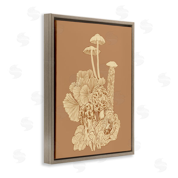 Stupell Industries Ziwei Li | Detailed Mushrooms Forest Flora Nature Plants Arrangement Wall Art