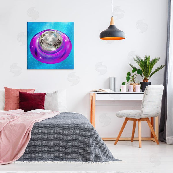 Stupell Industries Ziwei Li | Disco Ball In Pool Wall Art