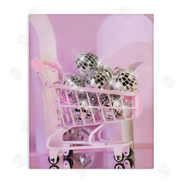 stupell industries Ziwei Li | Disco Balls in Shopping Cart Wall Art