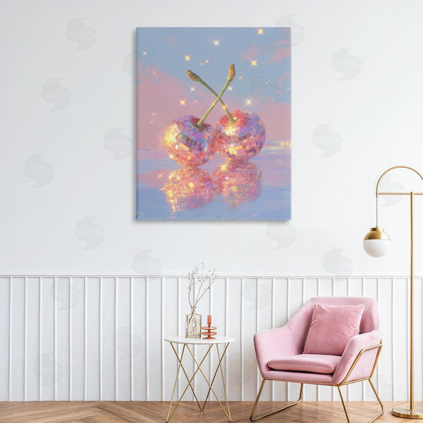 Stupell Industries Ziwei Li | Disco Cherry Reflection Wall Art