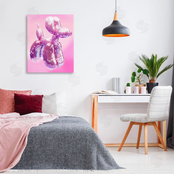 Stupell Industries Ziwei Li | Disco Pattern Balloon Dog Wall Art