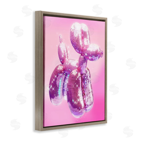 Stupell Industries Ziwei Li | Disco Pattern Balloon Dog Wall Art