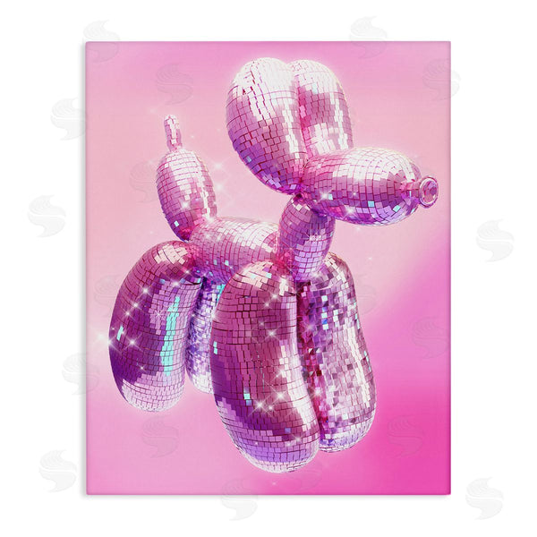 stupell industries Ziwei Li | Disco Pattern Balloon Dog Wall Art
