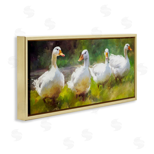 Stupell Industries Ziwei Li | Ducks By River Painting Wall Art