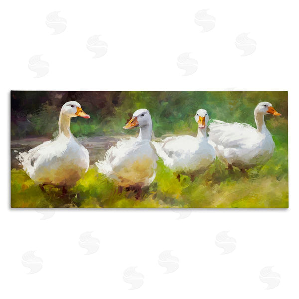 stupell industries Ziwei Li | Ducks by River Painting Wall Art