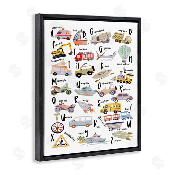 Stupell Industries Ziwei Li | Educational Automobile Alphabet Wall Art