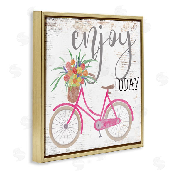 Stupell Industries Ziwei Li | Enjoy Today Pink Bicycle