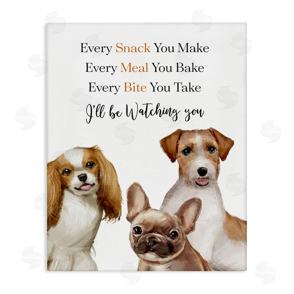 stupell industries Ziwei Li | Every Snack Meal Bite Phrase Pet Dog Humor Wall Art