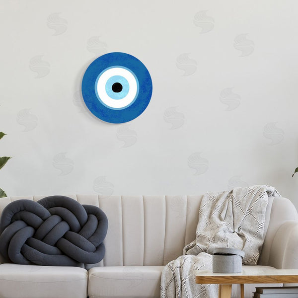 Stupell Industries Ziwei Li | Evil Eye Bold Blue Wall Art
