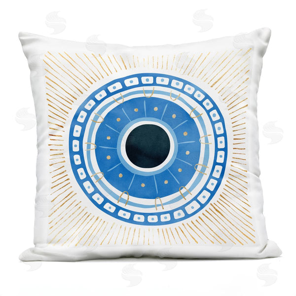 Stupell Industries Ziwei Li | Evil Eye Geometric Pattern Printed Throw Pillow