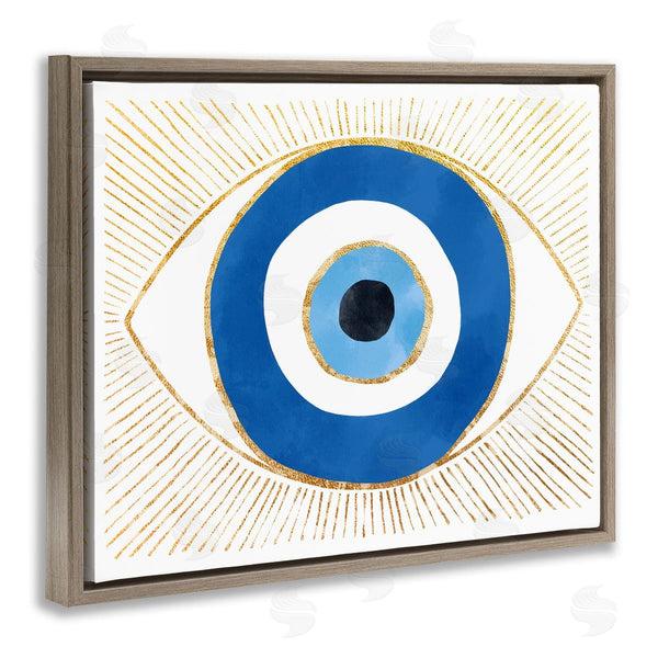 Stupell Industries Ziwei Li | Evil Eye Glam Rays Pattern Wall Art