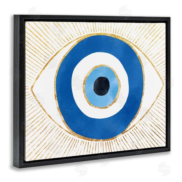Stupell Industries Ziwei Li | Evil Eye Shape Striped Mati Symbol