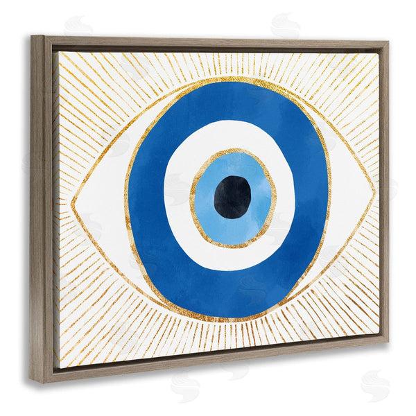 Stupell Industries Ziwei Li | Evil Eye Shape Striped Mati Symbol