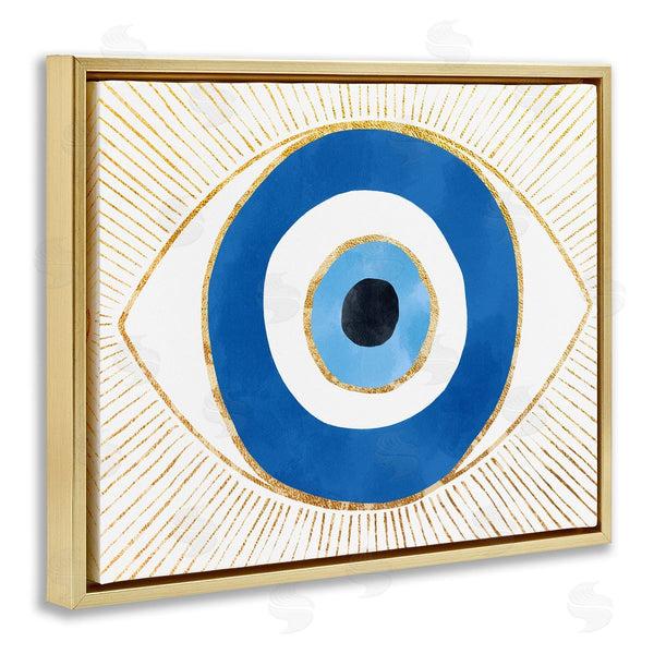 Stupell Industries Ziwei Li | Evil Eye Shape Striped Mati Symbol