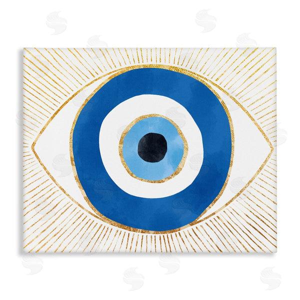 stupell industries Ziwei Li | Evil Eye Shape Striped Mati Symbol