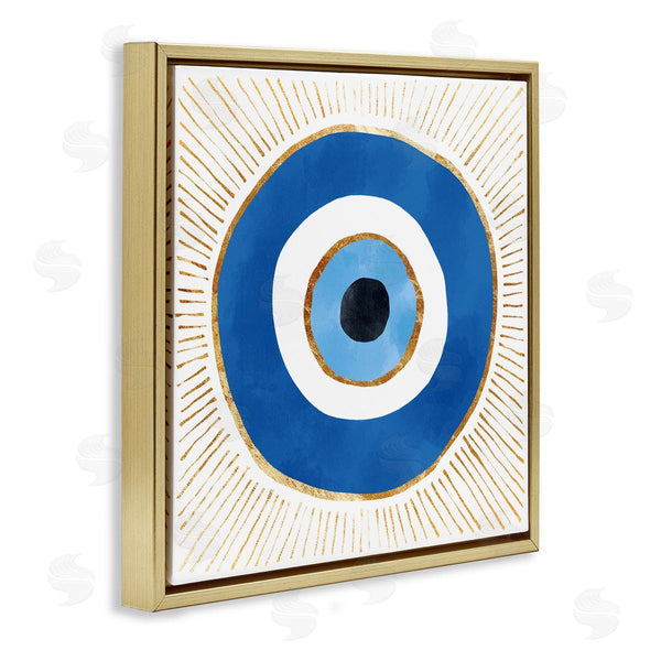 Stupell Industries Ziwei Li | Evil Eye Symbol Striped Rays