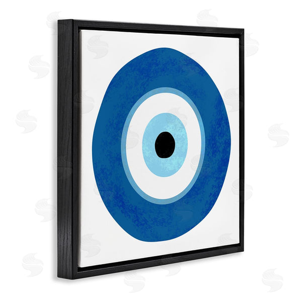 Stupell Industries Ziwei Li | Eye Centric Bold Blue Abstract Circular Dominant Shapes Wall Art