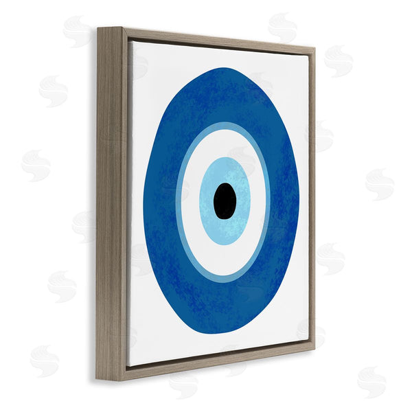 Stupell Industries Ziwei Li | Eye Centric Bold Blue Abstract Circular Dominant Shapes Wall Art