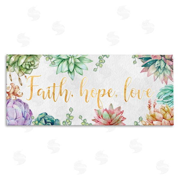 stupell industries Ziwei Li | Faith Hope Love Expression Chic Spring Succulents