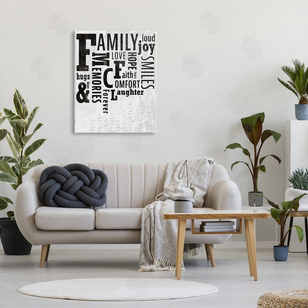 Stupell Industries Ziwei Li | Family & Memories Typography Arrangement Light Florals Wall Art