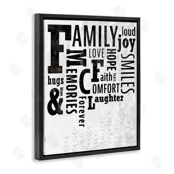 Stupell Industries Ziwei Li | Family & Memories Typography Arrangement Light Florals Wall Art