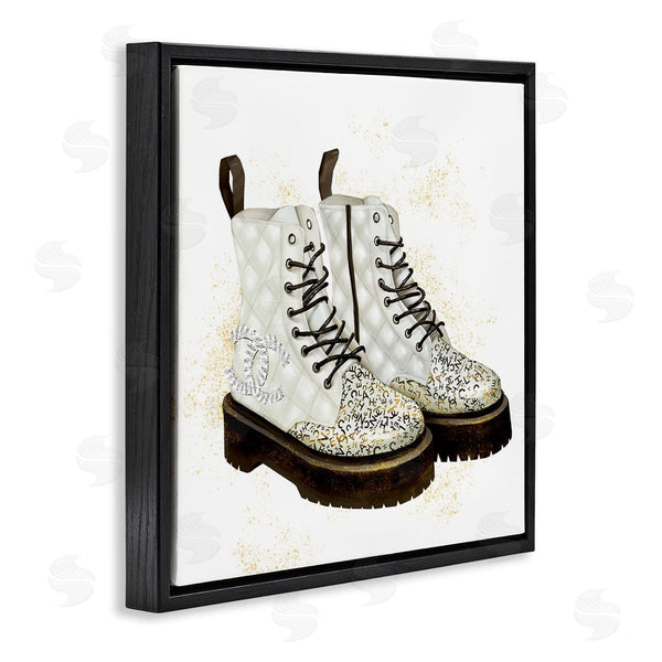 Stupell Industries Ziwei Li | Fancy Boots Sparkling Fashion Shoes Deluxe Pattern Wall Art