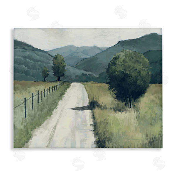 stupell industries Ziwei Li | Farmland Fields Green Landscape