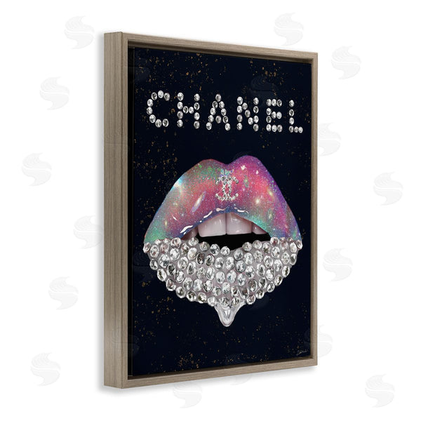 Stupell Industries Ziwei Li | Fashion Brand Glam Lips Wall Art