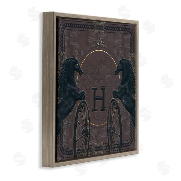 Stupell Industries Ziwei Li | Fashion Brand Horses Deep Purple Glam