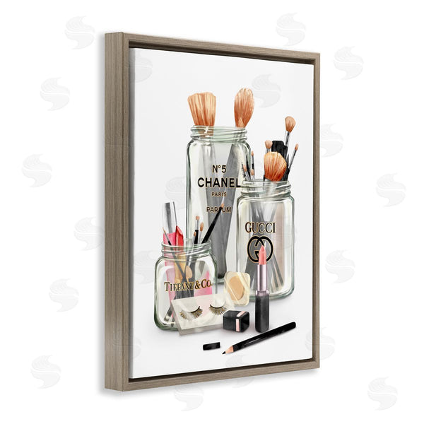 Stupell Industries Ziwei Li | Fashion Brand Makeup In Jars