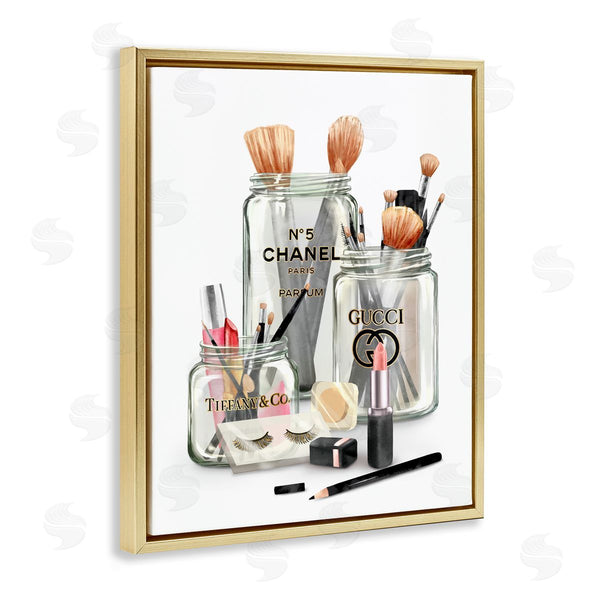 Stupell Industries Ziwei Li | Fashion Brand Makeup In Jars