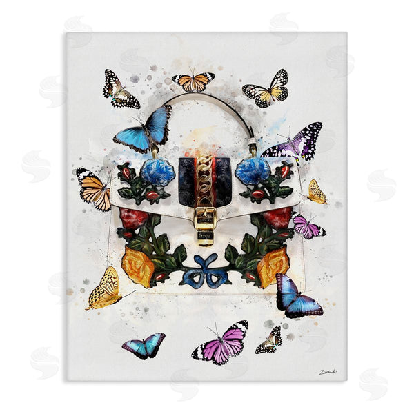 stupell industries Ziwei Li | Fashion Buckle Purse Butterflies and Florals