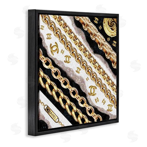 Stupell Industries Ziwei Li | Fashion Chains And Glam Pattern