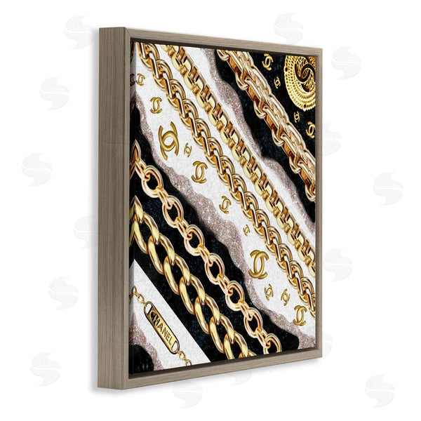 Stupell Industries Ziwei Li | Fashion Chains And Glam Pattern