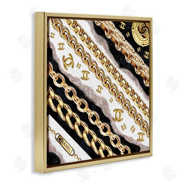 Stupell Industries Ziwei Li | Fashion Chains And Glam Pattern