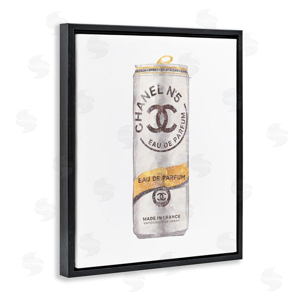 Stupell Industries Ziwei Li | Fashion Emblem Glam Perfume Beverage Can Style Wall Art