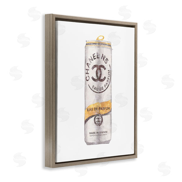 Stupell Industries Ziwei Li | Fashion Emblem Glam Perfume Beverage Can Style Wall Art