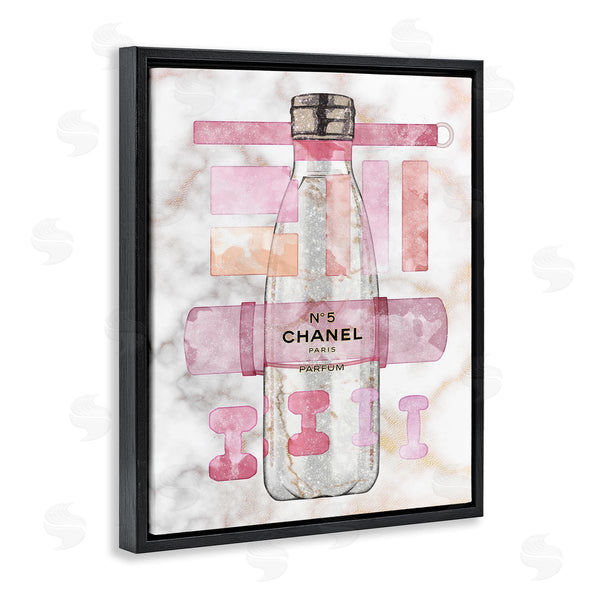 Stupell Industries Ziwei Li | Fashion Exercise Bottle Pink Home Sports Equipment
