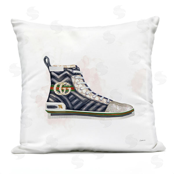 Stupell Industries Ziwei Li | Fashion Forward Pleated Sneaker Printed Throw Pillow