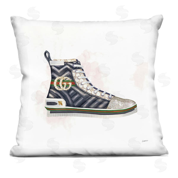 stupell industries Ziwei Li | Fashion Forward Pleated Sneaker Printed Throw Pillow