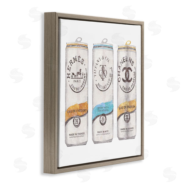 Stupell Industries Ziwei Li | Fashion Glam Brand Beverage Cans Wall Art