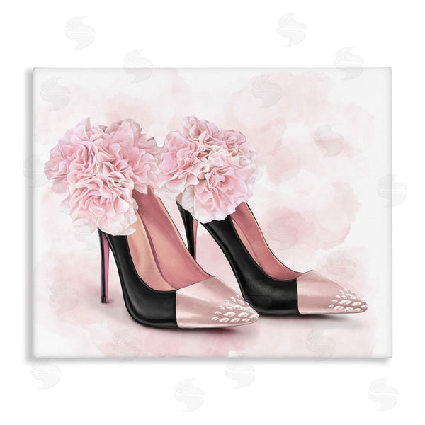 stupell industries Ziwei Li | Fashion Heels Pink Flowers