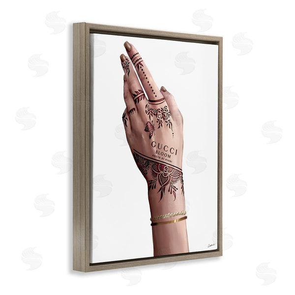 Stupell Industries Ziwei Li | Fashion Henna Tattoo Hand