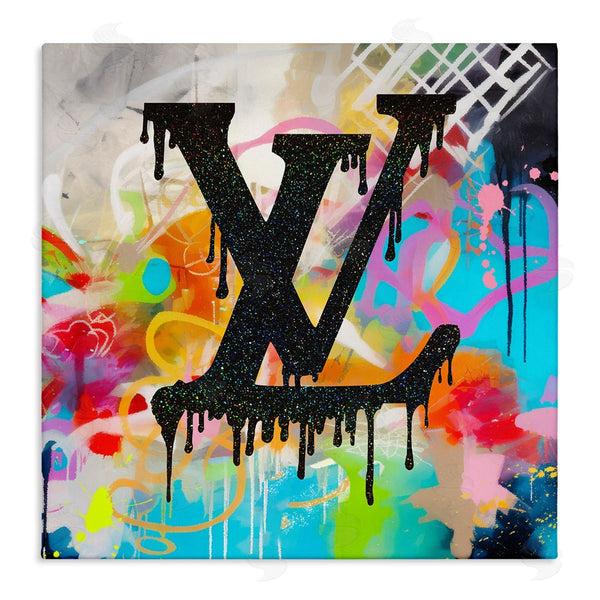 stupell industries Ziwei Li | Fashion Logo on Graffiti Wall Art