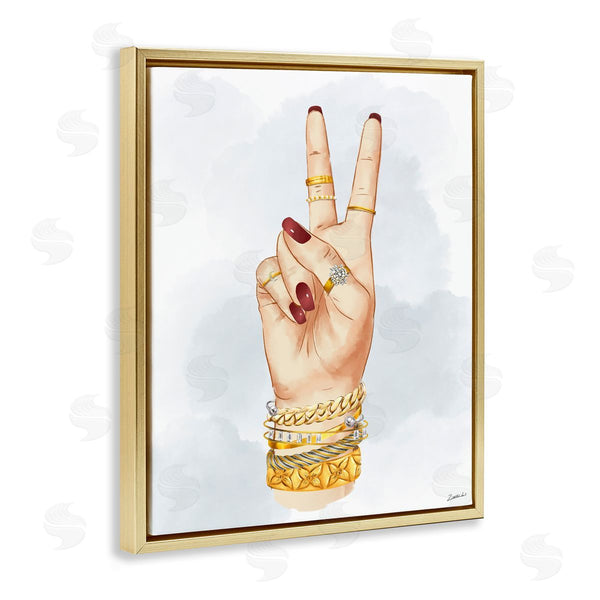 Stupell Industries Ziwei Li | Fashion Peace Hand Sign