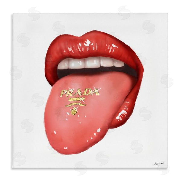 stupell industries Ziwei Li | Fashion Red Lips with Tongue