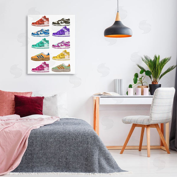 Stupell Industries Ziwei Li | Fashion Sneakers Assortment Wall Art