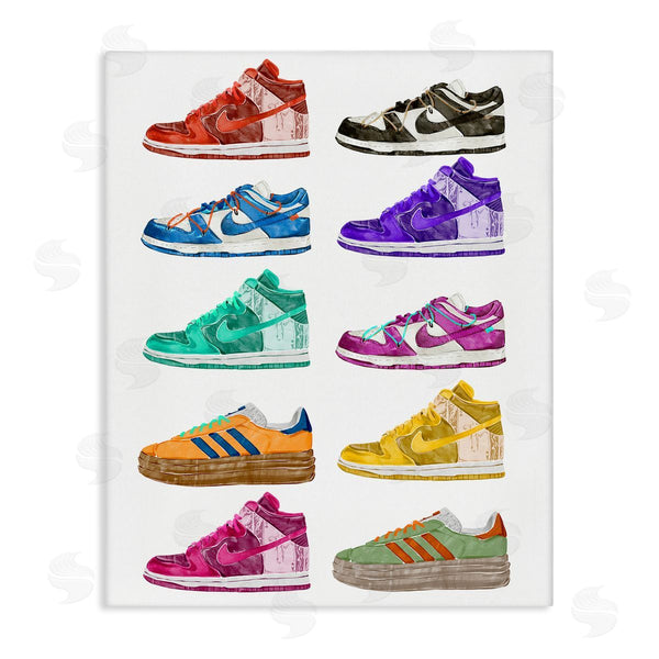 stupell industries Ziwei Li | Fashion Sneakers Assortment Wall Art