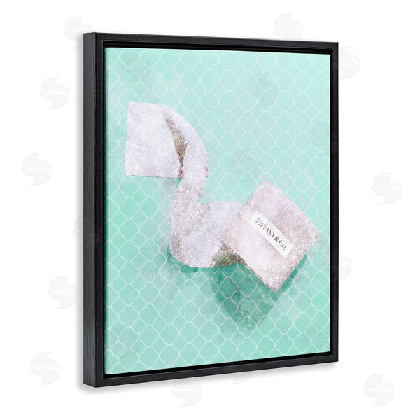 Stupell Industries Ziwei Li | Fashion Toilet Paper Over Turquoise