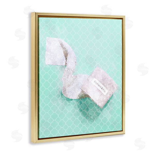 Stupell Industries Ziwei Li | Fashion Toilet Paper Over Turquoise